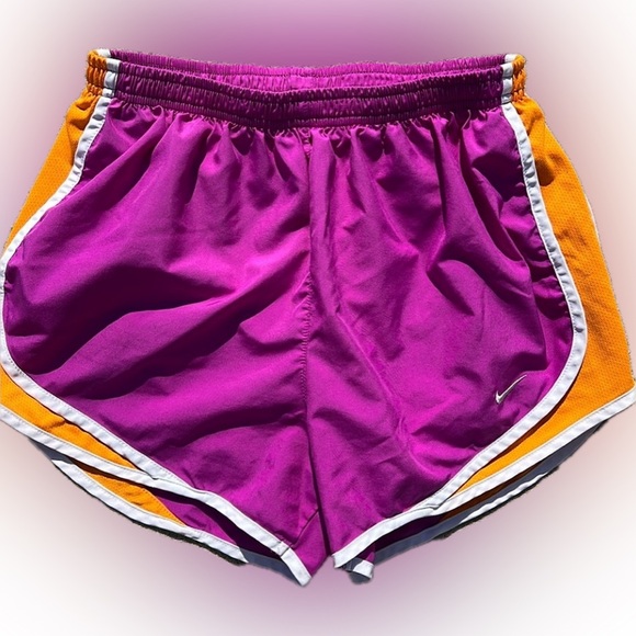 Nike Pants - Nike purple orange Tempo running Shorts S Small athletic